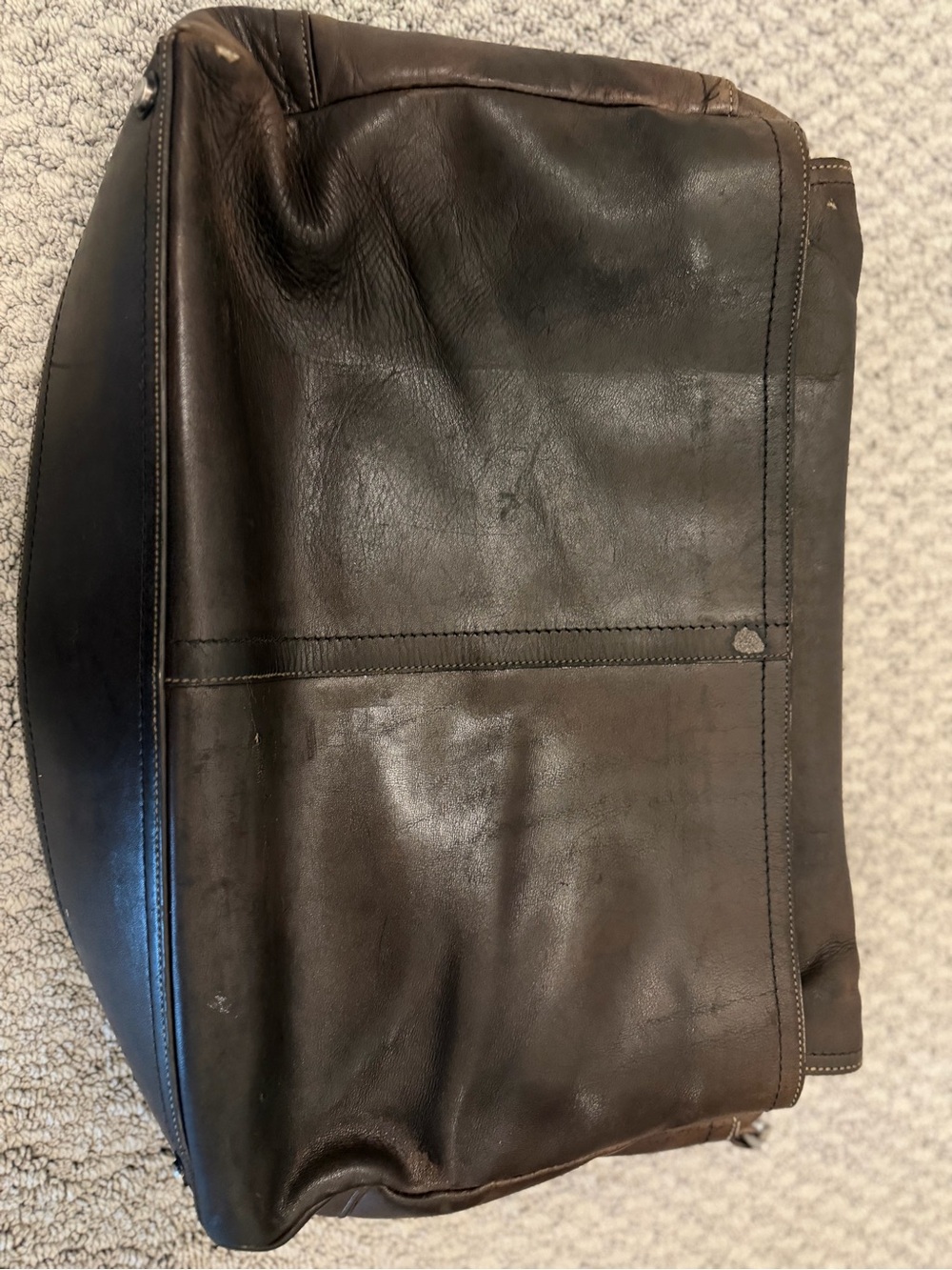 COACH Leather Messenger Bag - Brown - Picture 4 of 12